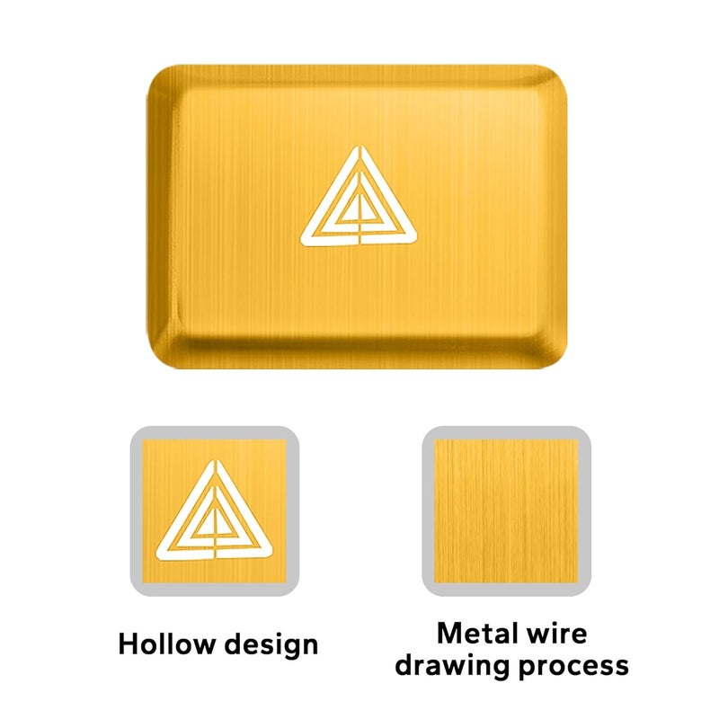 Polodunn Accessories for 11th Gen Honda Civic 2022-2025, for CRV/HRV/Accord 2023 2024 2025, Emergency Flashers Trim Caps Hazard Warning Light Push Button Cover (Gold) - Image 4